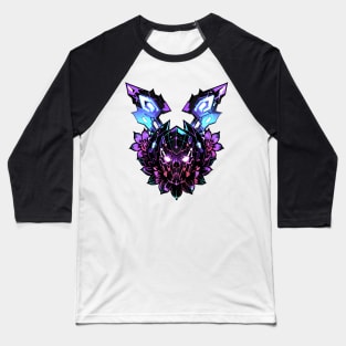 Cyberpunk Flowers Baseball T-Shirt